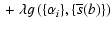 $\displaystyle {}+\lambda
g\left(\{\alpha_i\},\{\overline{s}(b)\}\right)$