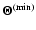 $\vec\Theta^{{\rm (min)}}$