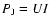 \( P_{\rm J}=UI \)