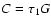 \( C=\tau_{1} G \)