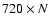 $720 \times N$