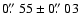 $0\hbox{$.\!\!^{\prime\prime}$ }55\pm 0\hbox{$.\!\!^{\prime\prime}$ }03$