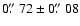 $0\hbox{$.\!\!^{\prime\prime}$ }72\pm 0\hbox{$.\!\!^{\prime\prime}$ }08$