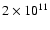$2\times 10^{11}$