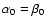 $\alpha _0 = \beta _0$