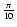 $\frac{\pi}{10}$