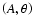 $\left( A,\theta\right)$