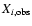 $X_{i,\rm obs}$
