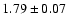 $1.79\pm0.07$