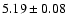 $5.19\pm0.08$