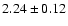 $2.24\pm0.12$