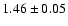 $1.46\pm0.05$