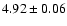 $4.92\pm0.06$
