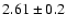 $2.61\pm0.2$