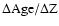 $\Delta \mbox{Age} / \Delta \mbox{Z}$