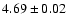 $4.69\pm0.02$