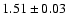 $1.51\pm0.03$