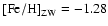 ${\rm [Fe/H]}_{\rm ZW}=-1.28$