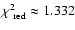 $\chi^2_{\rm\ red} \approx 1.332$