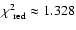 $\chi^2_{\rm\ red} \approx 1.328$