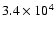$3.4\times10^{4}$