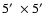 $5\hbox{$^\prime$ }\times5\hbox{$^\prime$ }$