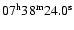 $07^{\rm h}38^{\rm m}24.0^{\rm s}$