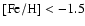 ${\rm [Fe/H]}< -1.5$