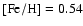 ${\rm [Fe/H]=0.54}$
