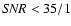 ${\it SNR}<35/1$