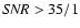 ${\it SNR}>35/1$