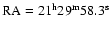 ${\rm RA}=21^{\rm h}29^{\rm m}58.3^{\rm s}$