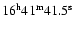 $16^{\rm h}41^{\rm m}41.5^{\rm s}$