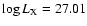 $\log L_{\rm X}=27.01$