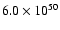 $6.0\times 10^{50}$