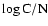$\log \rm{C/N}$