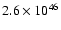$2.6\times 10^{46}$