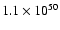 $1.1\times 10^{50}$