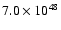 $7.0\times 10^{48}$