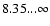 $8.35...\infty$