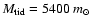 $M_{\rm tid}=5400~m_\odot$