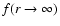 $f(r\rightarrow\infty)$
