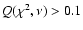 $Q(\chi^2,\nu)>0.1$