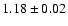 $1.18\pm0.02$