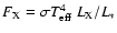 $F_{\rm X}=\sigma T_{\rm eff}^4 ~ L_{\rm X}/L_*$