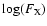 $\log(F_{\rm
X})$