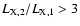 $L_{\rm X,2}/L_{\rm X,1} > 3$