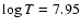$\log T = 7.95$