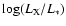 $\log (L_{\rm X}/L_*)$