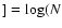 $] = \log (N$